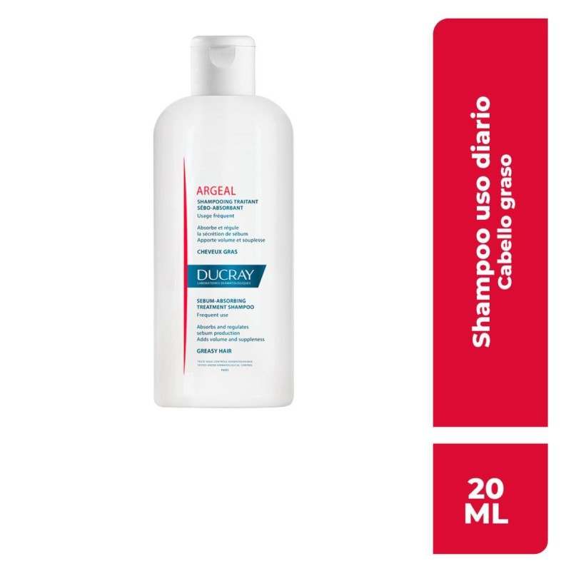 Z-Argeal Shampoo Seboabsorbente Para Cabello Graso 200 Ml