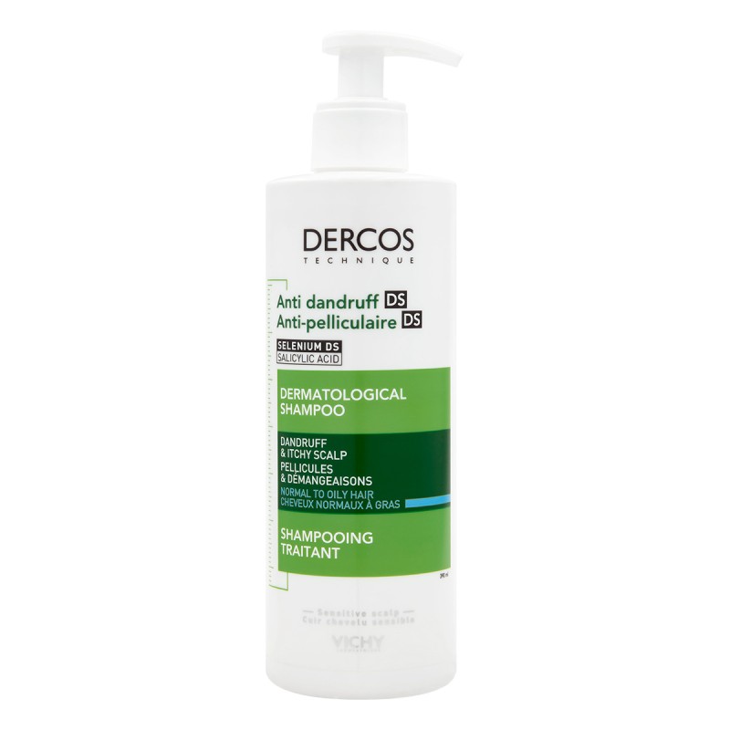 Dercos Shampoo Anticaspa Para Cabello Normal A Graso 390Ml