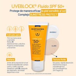 Uveblock Spf 50+ Fluido Invisible 40 Ml