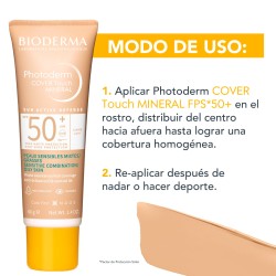 Bioderma Photoderm Cover Touch Spf50+ Tono Claro 40 Ml