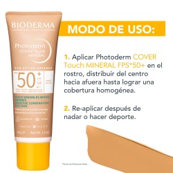 Bioderma Photoderm Cover Touch Spf50+ Tono Dorado 40 Ml