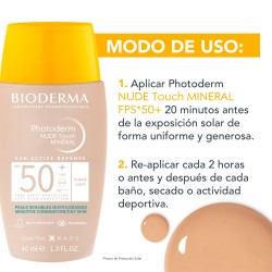 Bioderma Photoderm Nude Touch Spf50+ Tono Claro 40 Ml