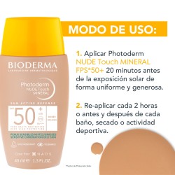 Bioderma Photoderm Nude Touch Spf50+ Tono Dorado 40 Ml