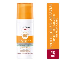 Eucerin Sun Face Oil Control Tono Medio 50+  50Ml