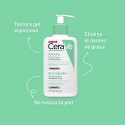 Cerave Gel Limpiador Espumoso 8Oz / 236Ml